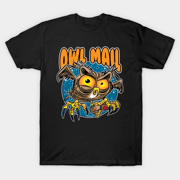 Owl Mail Delivery T-Shirt by eShirtLabs